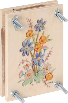 Produktbild von Green Harmony Holzblumenpresse Deutsche Qualität x 15 cm x 10 cm farbenfroh Bausatz Blumenpresse 1.0