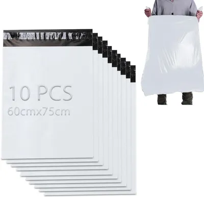 Imagen del producto de Sobres de envío autoadhesivos, de 60 x 75 cm, paquete de 10 unidades, opacos, para ropa