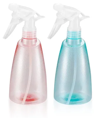 Zdjęcie produktu dla Spryskiwacz do roślin 500 ml - Zestaw 2 szt. - Różowy i zielony - Plastikowa rozpylacz
