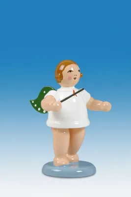Produktbild von Holzfigur Engeldirigent ohne Krone Höhe 6cm NEU