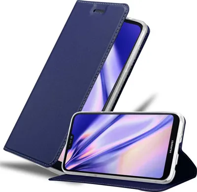 Obrázek produktu pro Cadorabo Pouzdro na mobil pro Huawei P20 LITE 2018 / NOVA 3E Ochranné pouzdro v modrém krytu s brožurou
