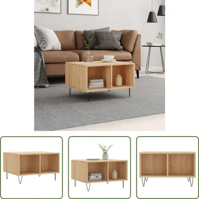 Produktbild von The Living Store Couchtisch Sonoma-Eiche 60x50x36,5 cm Holzwerkstoff