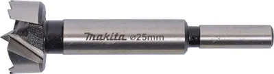 Image de Makita Mèche à bois 25,0x90mm avec pointe de centrage et queue ronde Bois D-42248