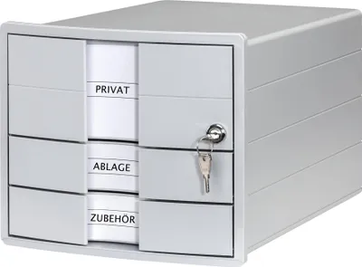 Produktbild von HAN Schubladenbox Impuls - Polystyrol - Grau - 3 Schublade n