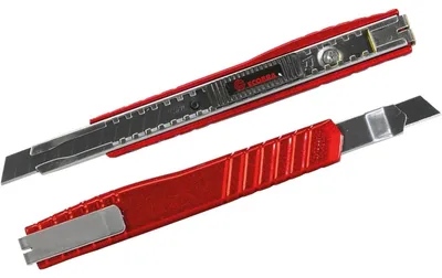 Produktbild von ECOBRA 770325 Cutter Premium - 9 mm Kohlenstoffstahlklinge, Metallgehäuse rot
