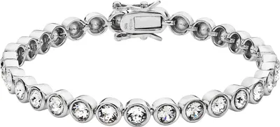 Produktbild von Atemberaubendes 925 Sterling Silber (Rhodiniert) Damen - Tennis Armband mit Zirkonia - 19cm*6mm, 17 Gramm; TRS25765