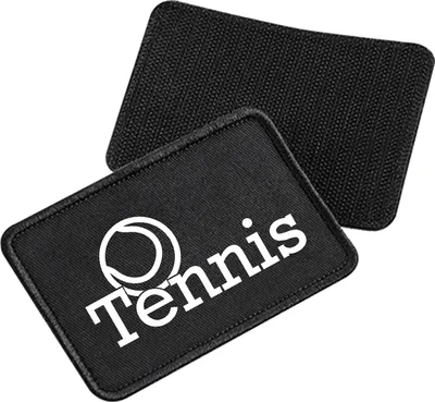 Produktbild von Huuraa Patch Tennis Ball Black 10 x 6,5cm Baumwolle Klettpatch für Mütze Geschenkidee
