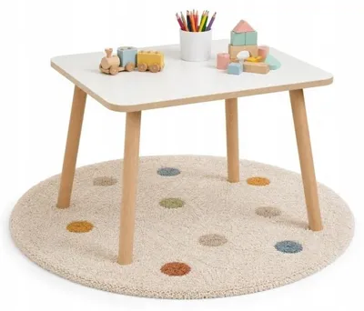 Immagine prodotto di Elzusha - Scrivania per bambini in legno - 50 x 60 x 47 cm - Tavolo da gioco in MDF