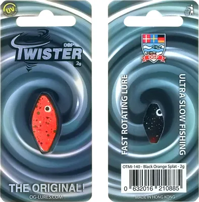 Produktbild von OGP Spoon Twister 2g Black Orange Splat