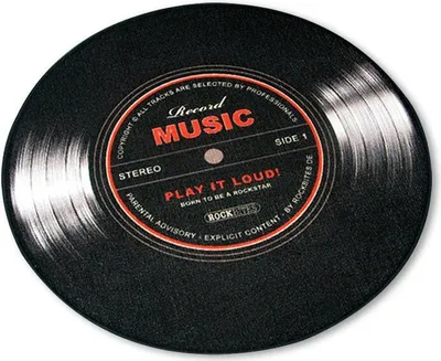 Produktbild von Record Music Teppich klein Schallplatte