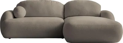 Produktbild von MIRJAN24 Ecksofa Mayo mit Bettkasten und Schlaffunktion, Stilvoll Eckcouch, Rückenlehne in Form beweglicher Kissen (Farbe: Now or Never 16, Seite: Rechts)