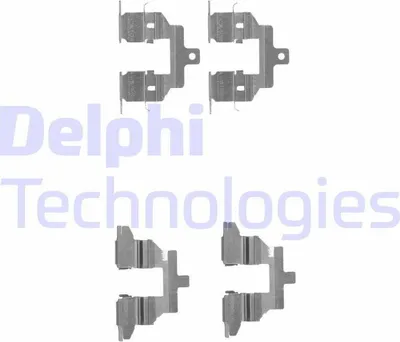Produktbild von DELPHI LX0531 Zubehörsatz Scheibenbremsbelag Hinten für NISSAN Qashqai / Qashqai +2 I (J10, NJ10) für RENAULT ESPACE IV (JK0/1)