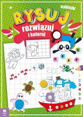 Image de Rysuj, rozwiązuj i koloruj - książeczka edukacyjna dla dzieci