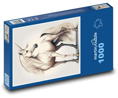 Zdjęcie produktu dla Puzzle 1000 Piękny koń jednorożec - martinpuzzle