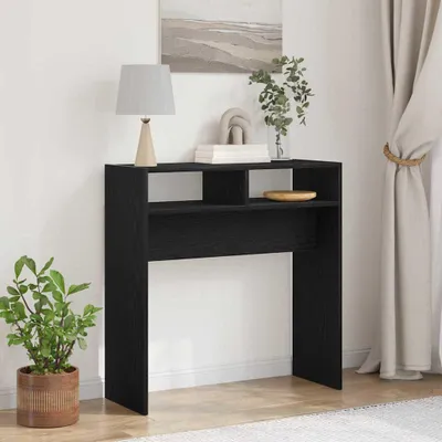 Produktbild von HOMMIE Konsolentisch - modernes Design - Flurtisch/Beistelltisch - Schwarz Eichen-Optik 78x30x80cm Promotion552574 - Konsolentische