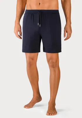 Produktbild von AUTHENTIC LE JOGGER Schlafshorts kurze Relaxshorts, mit Kordel 2 -teilig navy, schwarz Größe 44/46