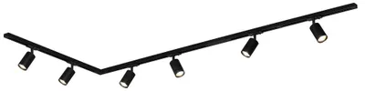 Immagine prodotto di Sistema a binario Briloner Rail, set completo, 6 faretti GU10, orientabili, girevoli, nero, 2,25 m
