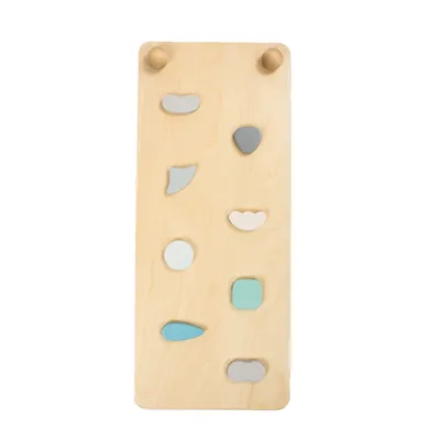 Produktbild von leg&go Rutsche für Kletterdreieck, Indoor Kinderrutsche, Rampe aus Holz, Pastell