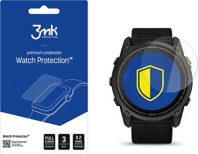 Zdjęcie produktu dla 3MK Watch Protection, Ochraniacz ekranu zegarka, Garmin, Enduro3, Szkło, 3 szt.