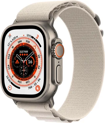 Produktbild von Apple WATCH Ultra 49mm GPS+Cellular Titangehäuse Alpine Loop Polarstern S