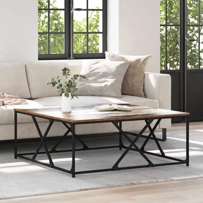 Produktbild von "Schlussverkauf" Couchtisch 1 PC  - Modernen Stil - Kaffeetisch - Altholz 100x100x40 cm Holzwerkstoff  C9598