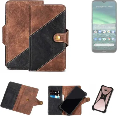 Produktbild von K-S-Trade Handyhülle Schutzhülle Bookstyle Case kompatibel mit Nokia 2.3 Klapphülle Cover Hülle Schutztasche 1x