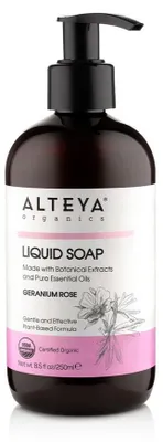 Zdjęcie produktu dla Organiczne Mydło W Płynie Geranium Róża 250Ml