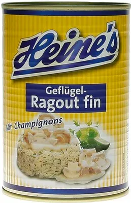 Zdjęcie produktu dla Heines ragout drobiowe z grzybami klasyczna przystawka 400g