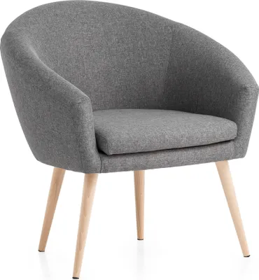 Image de Fauteuil lounge stylé Lutz | gris | XDREAM fauteuil relax |fauteuil club |fauteuil cocktail