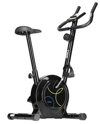 Image de Vélo d'appartement magnétique noir et blanc avec 8 niveaux ofeffort HMS