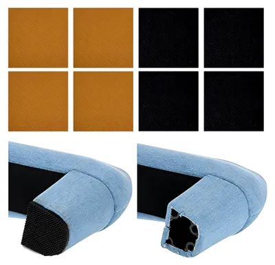 Produktbild von 4 Stück High Heel Patch Zum Austausch Der Rutschfesten Gummisohle An Stiefelabsätzen Und Zur Reparatur Der Quadratischen Sohle Stiefelsohlenreparaturaufkleber Fersenschoner Profilpolster