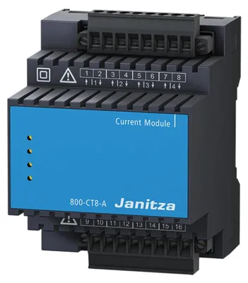Productafbeelding van Janitza Meerkanaalsmodule 800-CT8-A: Stroommeetmodule voor bedrijfsstroom, artikelnummer 5231230