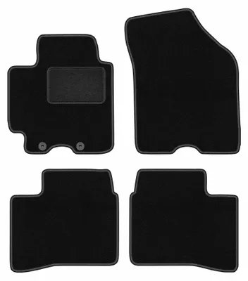 Produktbild von Velours-Fußmatten für Suzuki Swift V 2017- (Schrägheck) – 4-tlg, Schwarz, passgenau – Wielganizator LUX