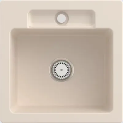 Produktbild von Villeroy & Boch Keramikspüle 334501FU, Siluet 50 S Einbauspüle - inkl.