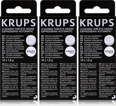 Produktbild von 3x Krups Reinigungstabletten XS 3000 (10 Stück)