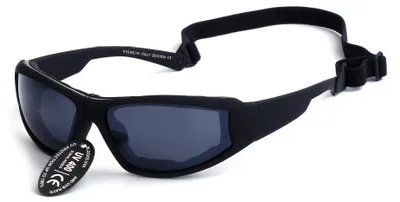 Image de Lunettes de sport pour hommes - Verres UV400 et polarisés - Noir