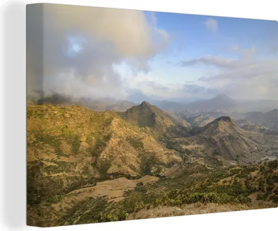 Produktbild von OneMillionCanvasses® - Leinwandbilder - 150x100 cm, Berge in Eritrea, Wandbilder Kunstdruck Wanddekoration