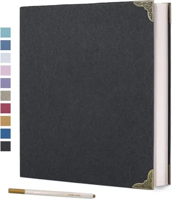 Produktbild von Fotoalbum Selbstklebend Hardcover 40 Seiten Scrapbooking Kit für DIY Liebhaber Freunde Kinder Jahrestag Hochzeit