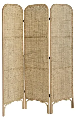Produktbild von 3-teiliger Raumteiler aus Rattan