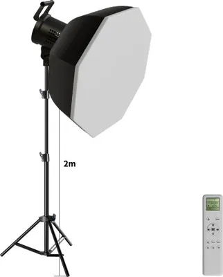 Produktbild von Fotografie Beleuchtungsset, einstellbare Farbtemperatur, dimmbare Helligkeit, 135W Kit