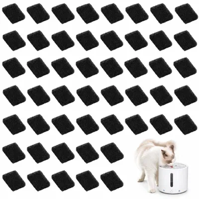 Productafbeelding van 50 Stuks Vervangingsfilters Voor Drinkfonteinen Voor Honden En Katten, Herbruikbaar