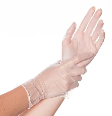 Immagine prodotto di Hygostar 2680 Vinylhandschuhe Ideal transparent Gr. 10/XL puderfrei
