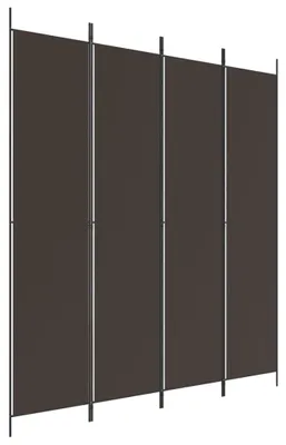 Obrázek produktu pro vidaXL 4 ks Paraván hnědý 200x220 cm Látka