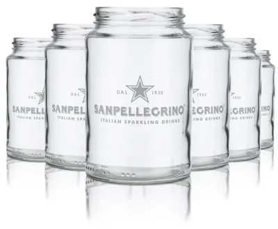 Produktbild von San Pellegrino Glas 0,5l Einmachglas Ohne Deckel Schraubglas Wasserglas Sodaglas