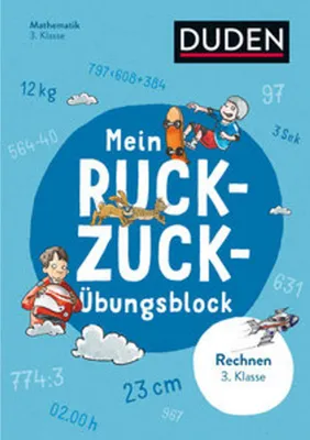 Obrázek produktu pro Mein Ruckzuck-Übungsblock Rechnen 3. Klasse