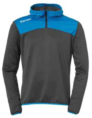 Produktbild von Kempa Emotion 2.0 Quarter Zip Hoody anthrazit/kempablau M