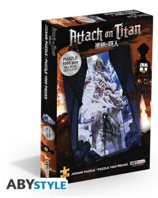 Produktbild von ATTACK ON TITAN - Jigsaw puzzle 1000 pieces - Mikasa vs Female Titan