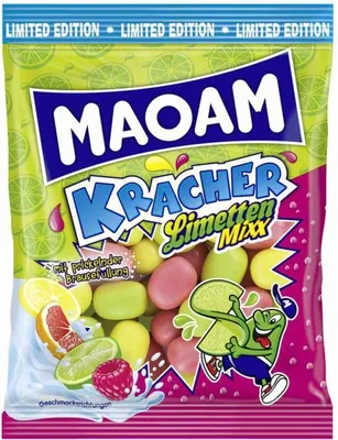 Produktbild von Maoam Kracher Limetten Mixx intensiver Limettengeschmack 200g