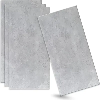 Produktbild von Verdico | 3D Wandpaneele Polystyrol - Grau - 100x50 Cm - 4 Stück - Sichtbeton - Deckenpaneele - 2 m2