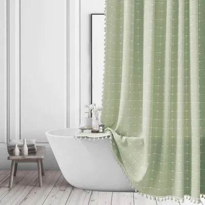 Immagine prodotto di Tenda da doccia in stile boho, 183 x 213 cm